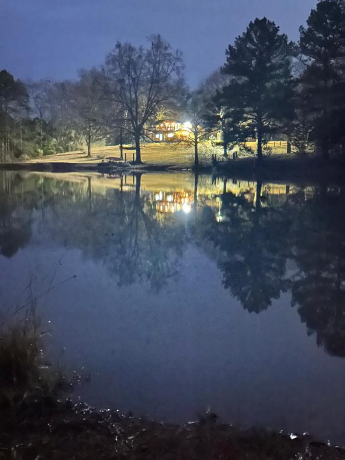 Refuge Ranch Retreat Log Cabin Lake 53+ Acres Locust Grove Bagian luar foto