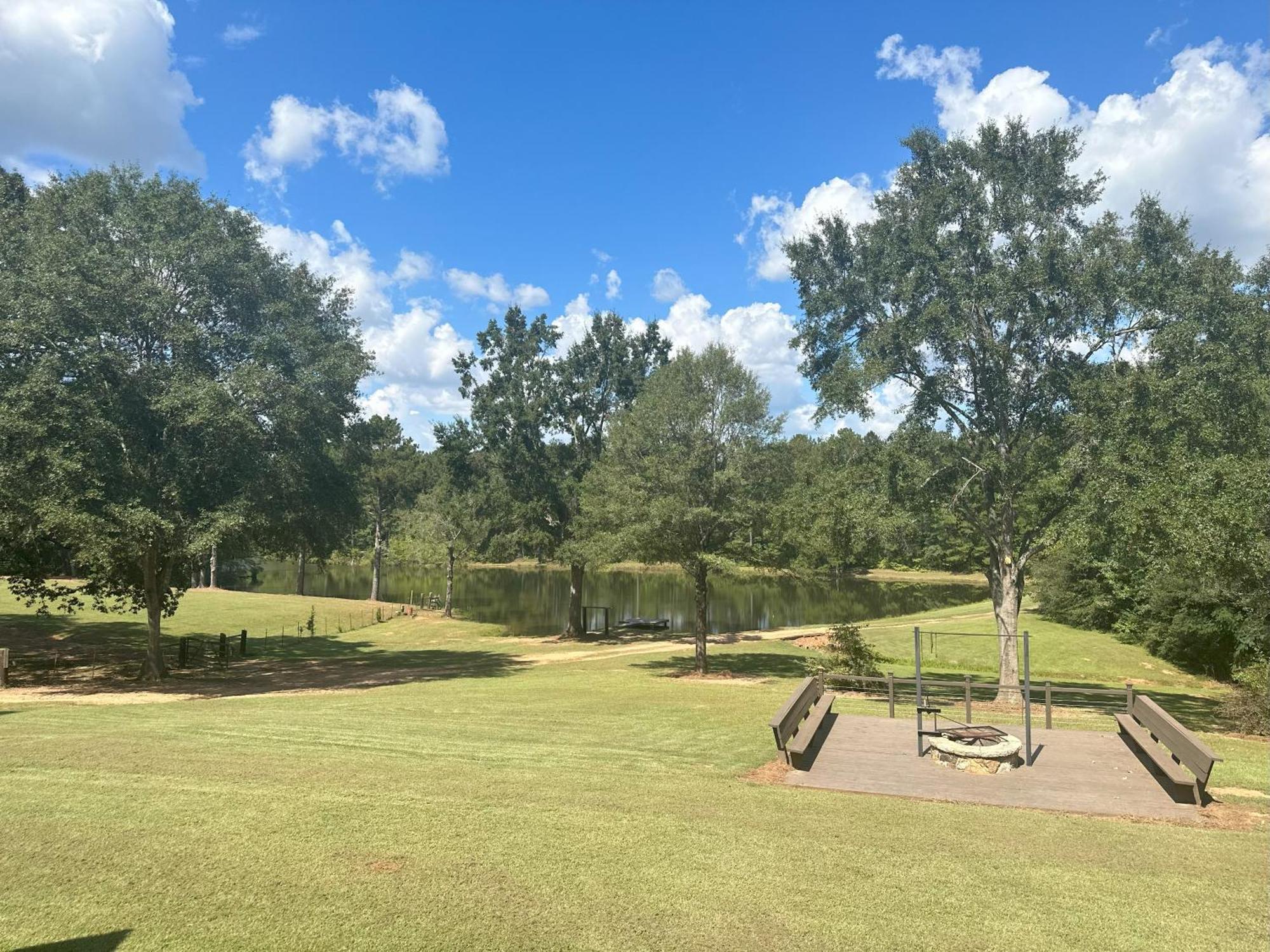 Refuge Ranch Retreat Log Cabin Lake 53+ Acres Locust Grove Bagian luar foto