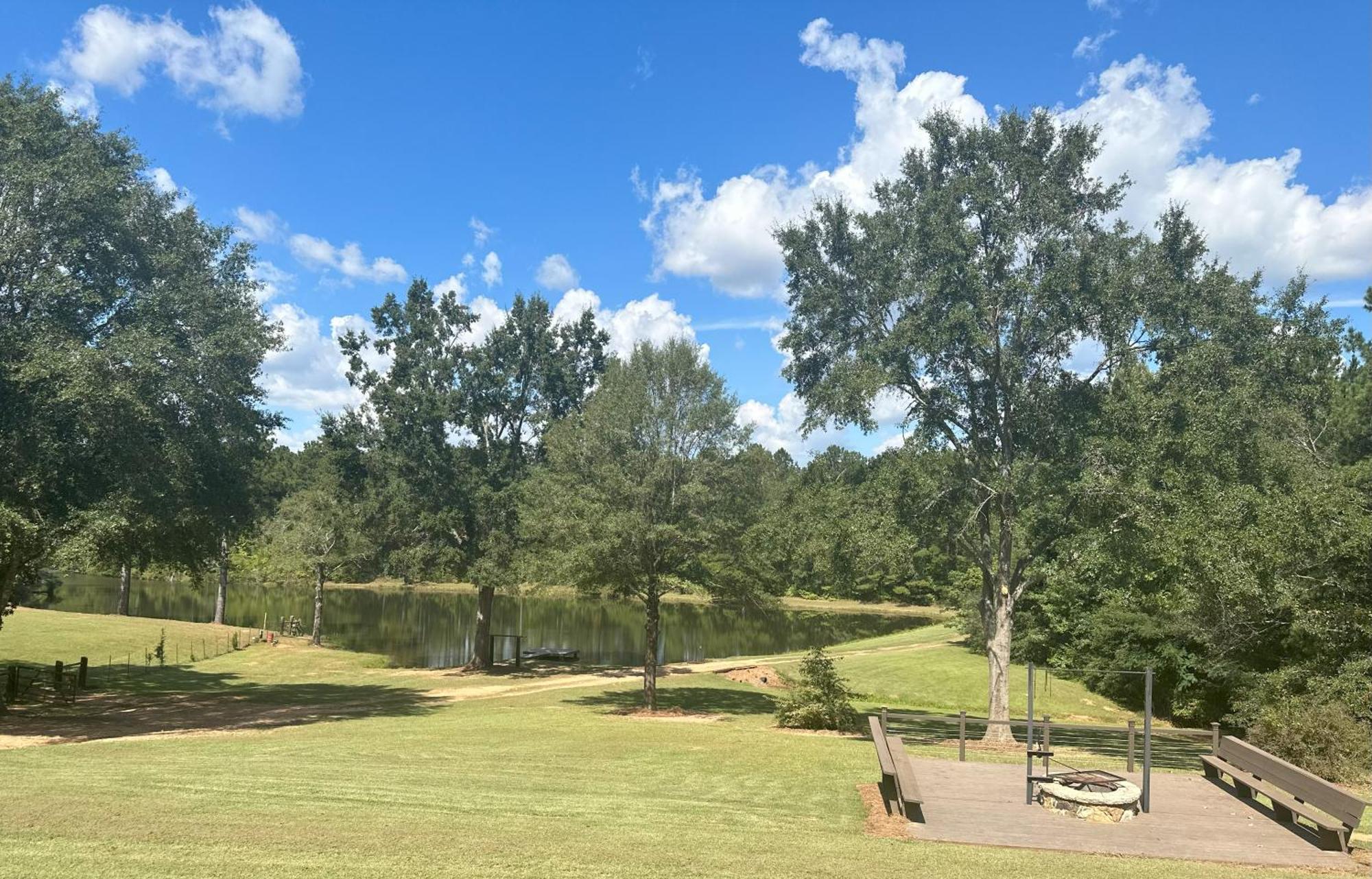 Refuge Ranch Retreat Log Cabin Lake 53+ Acres Locust Grove Bagian luar foto