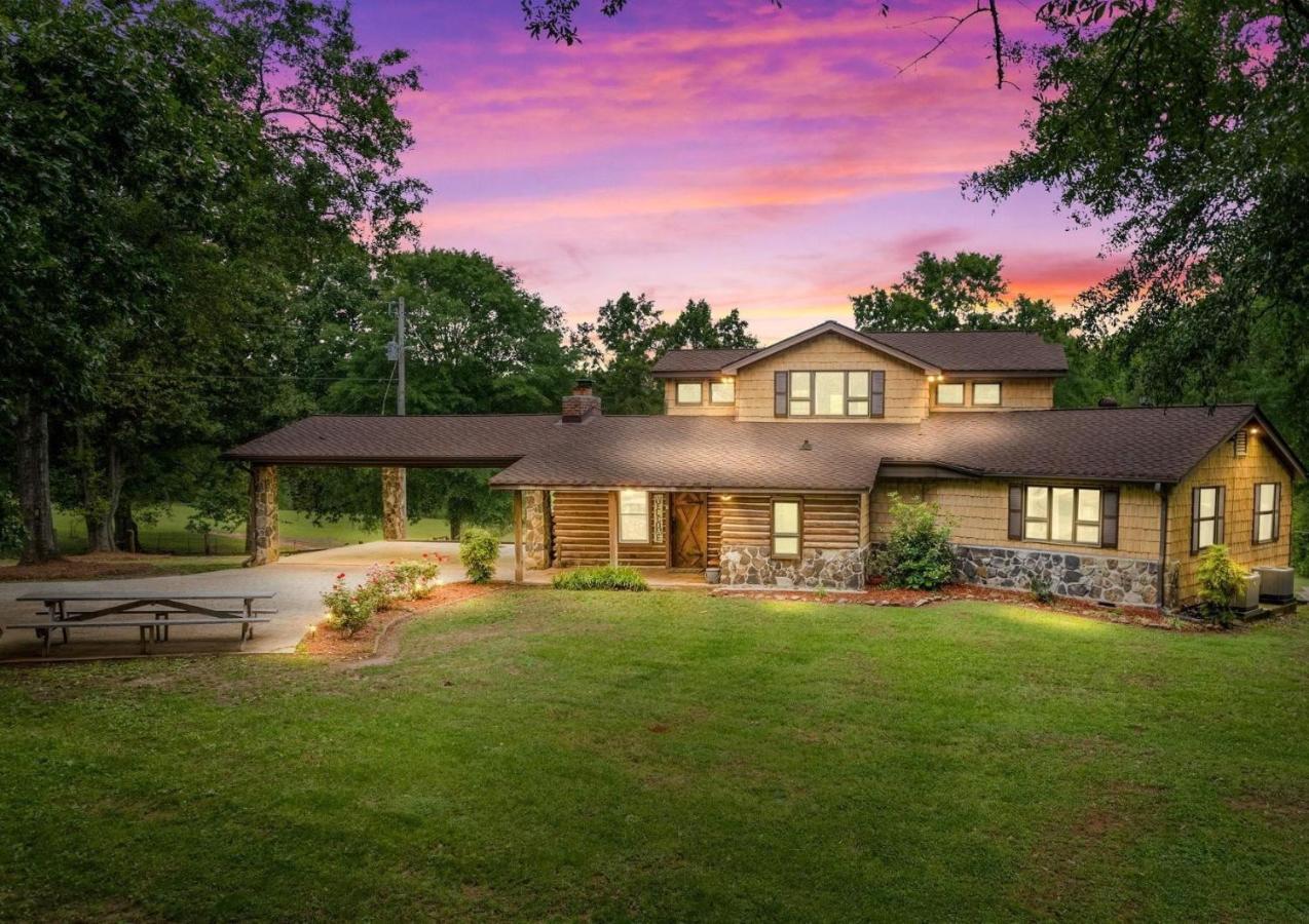 Refuge Ranch Retreat Log Cabin Lake 53+ Acres Locust Grove Bagian luar foto